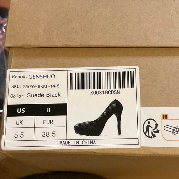 Nib suede‎ heels black - Picture 4 of 4